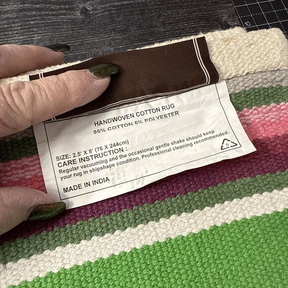 Dash & Albert Runner Rug 2.5 X 8 Feet - Picture 4 of 5